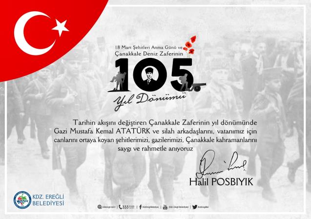 POSBIYIK’TAN ÇANAKKALE ZAFERİ MESAJI