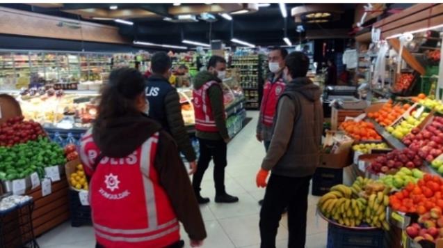 Polis iş yerlerini denetledi