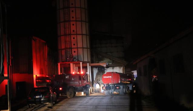 Karabük'te kereste fabrikasında korkutan yangın