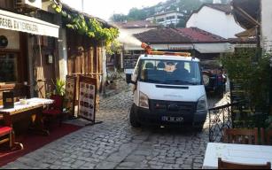 Safranbolu'da ilaçlama çalışması