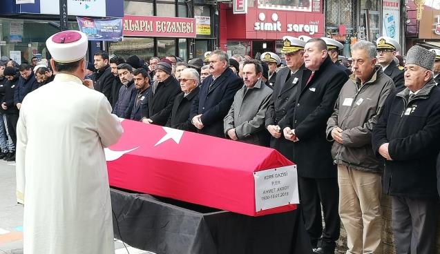 Kore gazisi son yolculuğuna uğurlandı…