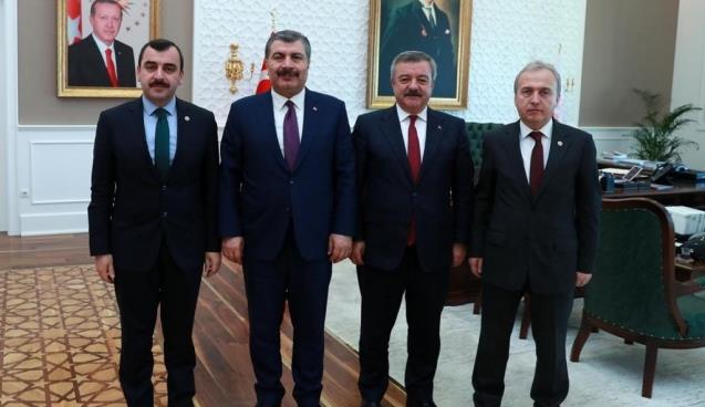  Ak Parti vekillerinden Bakan Koca’ya ziyaret…