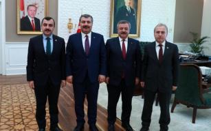  Ak Parti vekillerinden Bakan Koca’ya ziyaret…