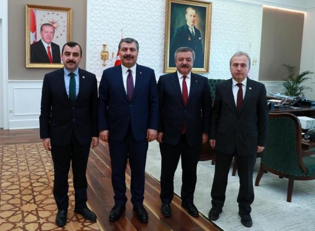 Ak Parti vekillerinden Bakan Koca’ya ziyaret…
