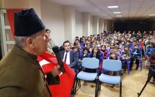 Çanakkale Gazisi Kaçmaz'ın oğlu öğrencilerle buluştu