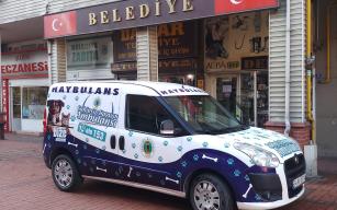 Çaycuma'da hayvanlar için "Haybulans" hizmete girdi