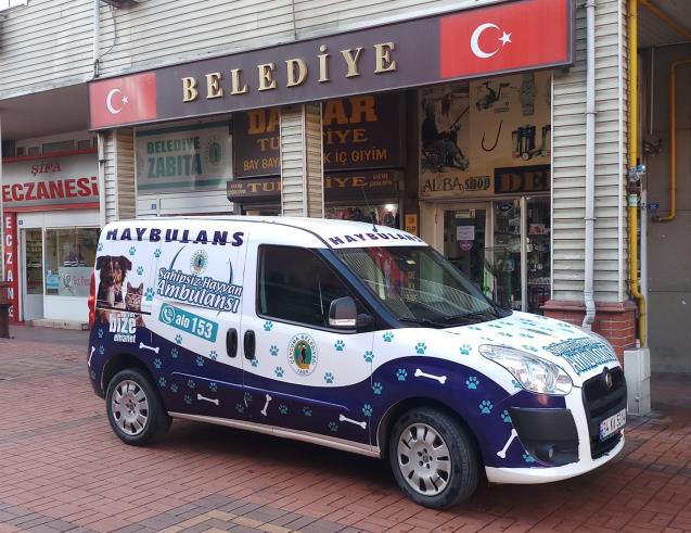 Çaycuma'da hayvanlar için "Haybulans" hizmete girdi
