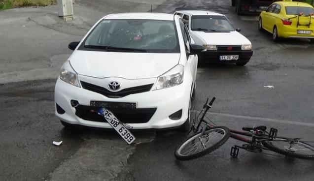 Yağışlı hava kazayı beraberinde getirdi…