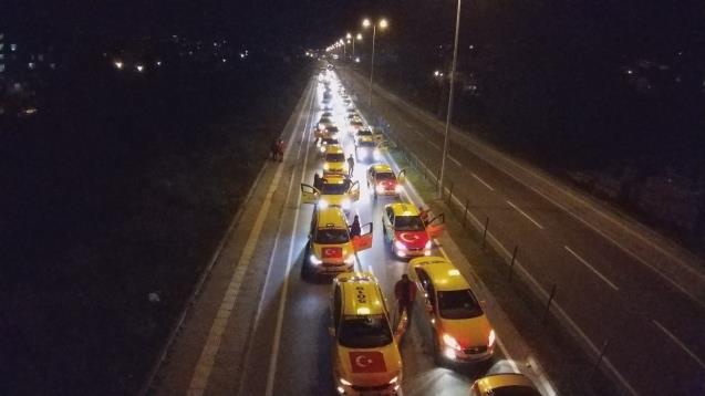 ‘Barış Harekatına’ destek amacıyla konvoy düzenledi.