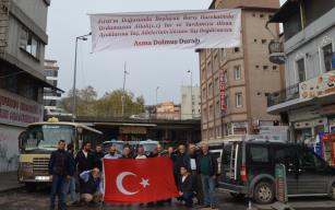 Dolmuşçulardan Mehmetçik’e destek selamı