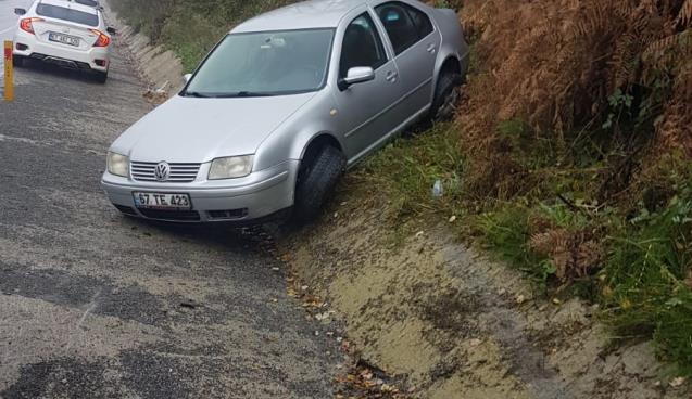 Zonguldak yolunda kaza...