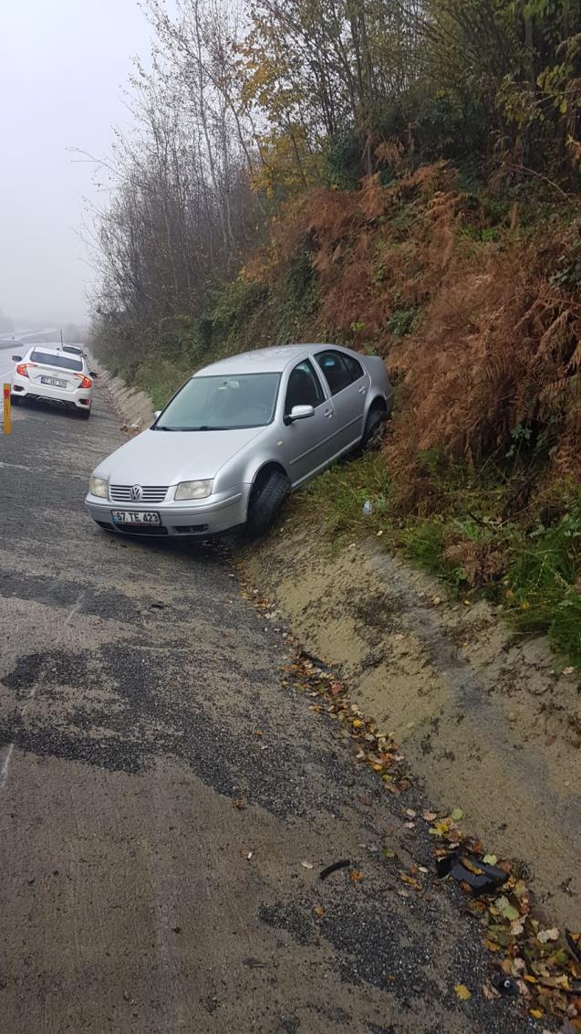 Zonguldak yolunda kaza...