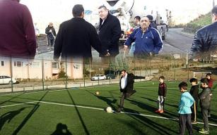 Hem inceleme yaptı hem futbol oynadı…