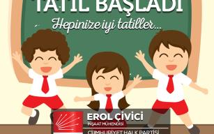 Çivici'den tatil mesajı..