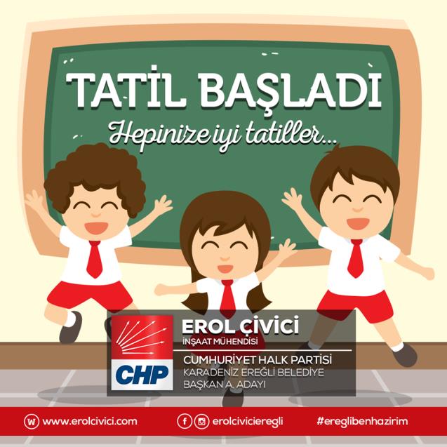 Çivici'den tatil mesajı..