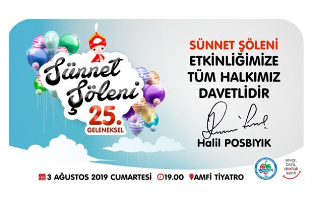 Sünnet Şöleni Cumartesi akşamı...
