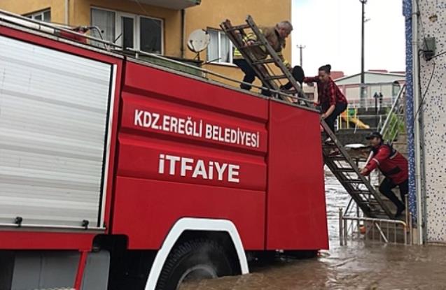Ereğli’yi sel aldı…