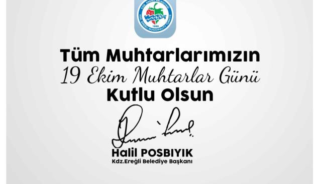 POSBIYIK muhtarlar günü mesajı yayımladı...