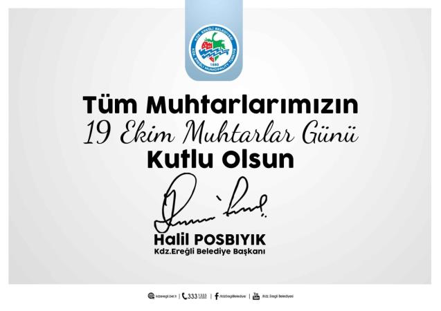 POSBIYIK muhtarlar günü mesajı yayımladı...