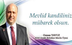 Osman Yavuz'dan kutlama..