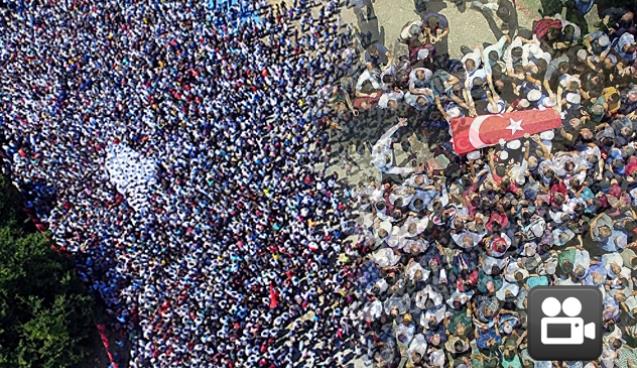 On binler şehidini son yolculuğuna uğurladı…