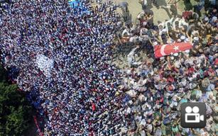 On binler şehidini son yolculuğuna uğurladı…