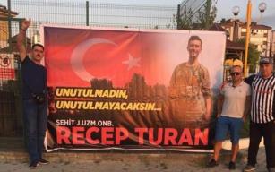 Alaplı şehidine sahip çıktı