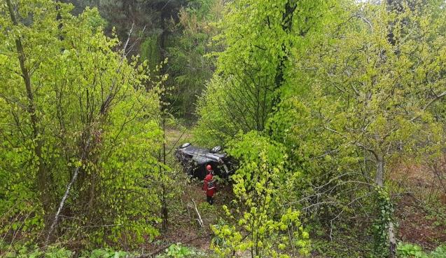 20 metreden şarampole yuvarlandı…