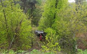 20 metreden şarampole yuvarlandı…