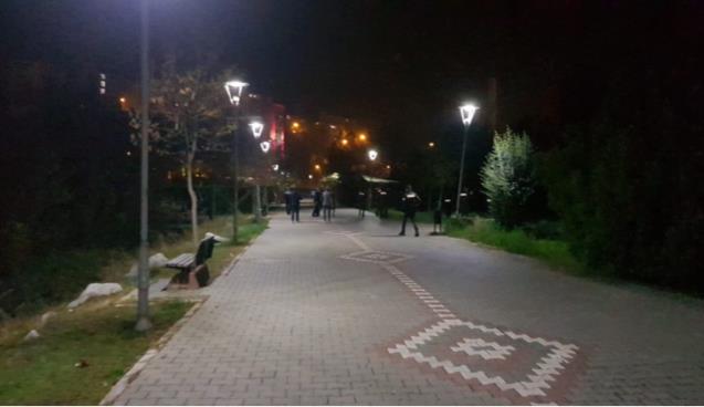 Şehir merkezinde saatlerce ayı aradılar