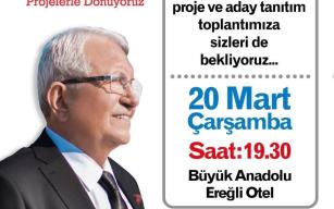 Halil Posbıyık Tanıtım Toplantısının Gününü Açıkladı...