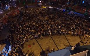 DEMOKRASİ NÖBETİ HAVADAN GÖRÜNTÜLENDİ…