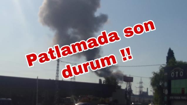 Fabrikada Patlamadan Son dakika