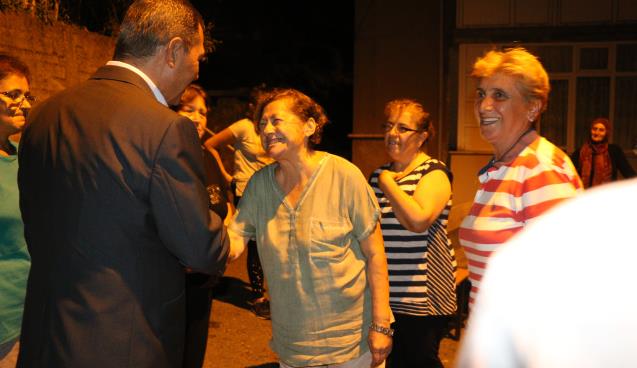 Uysal, Kandilli lojmanlarında çay sohbetine katıldı….