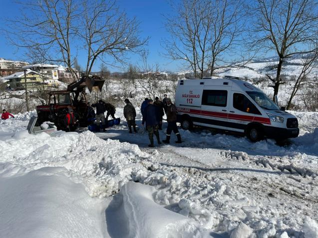 Ambulans Kara Saplandı