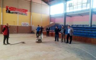 Başkan Tekin’den Kapalı Spor Salonuna inceleme…