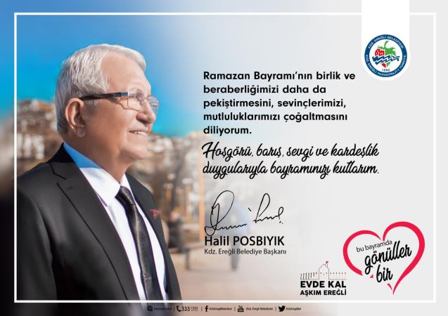 BAŞKAN POSBIYIK, RAMAZAN BAYRAMI’NI KUTLADI