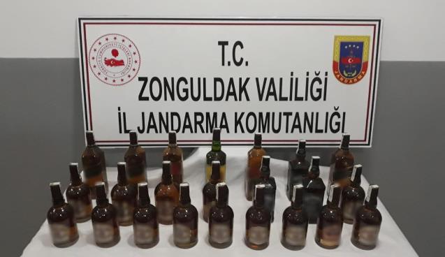 Jandarmadan kaçak içki operasyonu: 1 gözaltı