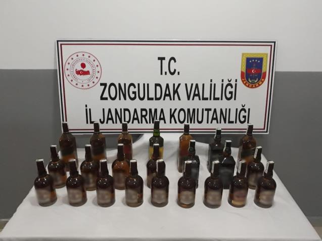 Jandarmadan kaçak içki operasyonu: 1 gözaltı
