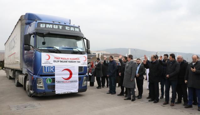 Karabük’ten İdlib’e "yaşam" malzemesi