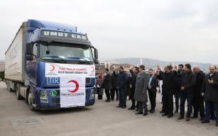 Karabük’ten İdlib’e "yaşam" malzemesi