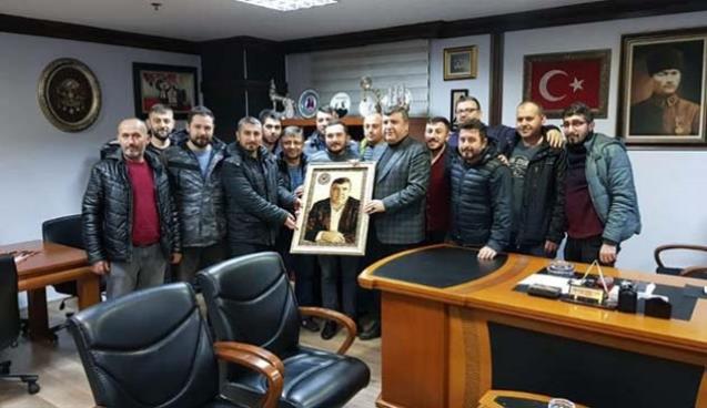 Üyelerden Başkan Ercan’a ziyaret!..