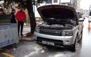 Cipin motorunda çıkan yangını itfaiye söndürdü