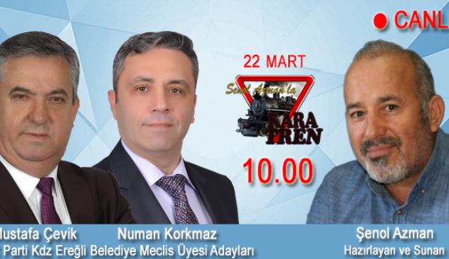 Mustafa Çevik ve Numan Korkmaz Kara Tren'de