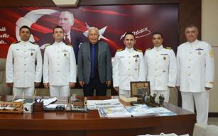 Başkan Posbıyık’a Gemi Komutanlarından ziyaret…