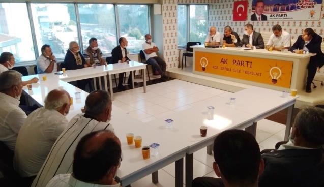 MUHTARLAR, AK PARTİ’YE ÇIKARMA YAPTI