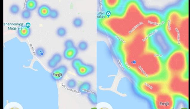 Ereğli Kırmızı oldu 