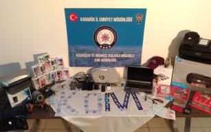 Resmi belgede sahtecilik yapan 3 kişi tutuklandı