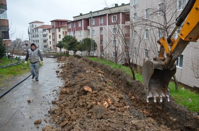 Yeni su hattı çalışmasına başlandı…