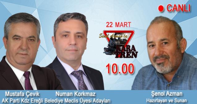 Mustafa Çevik ve Numan Korkmaz Kara Tren'de